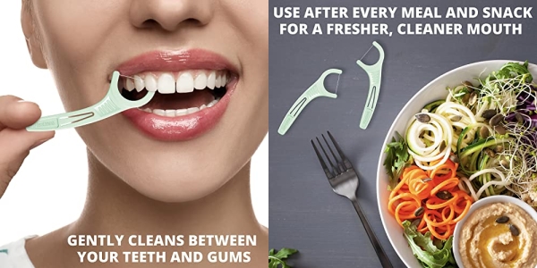 Purchase Plackers Micro Mint Dental Flossers, Fresh Mint Flavor, Fold-Out Toothpick, Super Tuffloss, Easy Storage with Sure-Zip Seal, 300 Count on Amazon.com