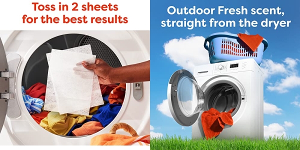 Purchase Bounce Fabric Softener Dryer Sheets, Outdoor Fresh Scent, 34 Count on Amazon.com