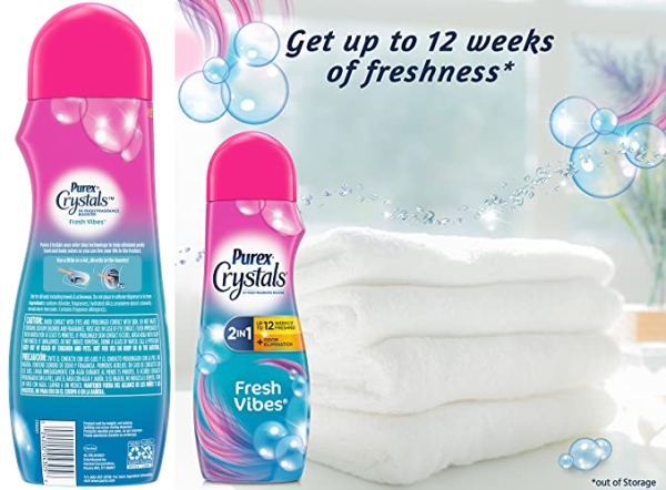 Purchase Purex Crystals in-Wash Fragrance and Scent Booster, Fresh Vibes, 21 Ounce, 4 Count on Amazon.com