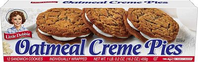 Purchase Little Debbie Oatmeal Creme Pies, 12 Individually Wrapped creme pies, 16.2 Ounces at Amazon.com