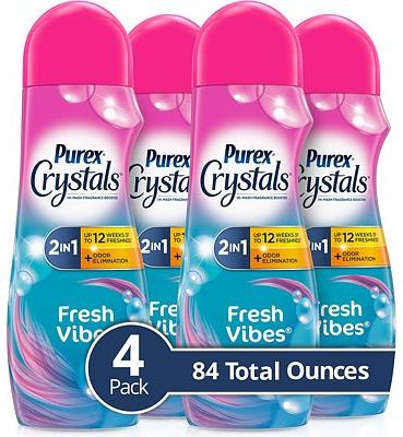 Purchase Purex Crystals in-Wash Fragrance and Scent Booster, Fresh Vibes, 21 Ounce, 4 Count at Amazon.com