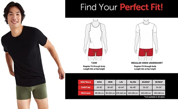 Purchase Hanes Men's Originals Crew Undershirts on Amazon.com
