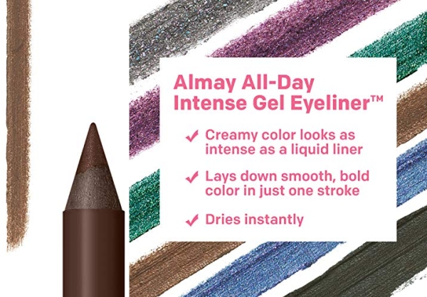 Purchase Gel Eyeliner by Almay, Waterproof, Fade-Proof Eye Makeup, Easy-to-Sharpen Liner Pencil, 140 Deep Chestnut, 0.028 Oz on Amazon.com
