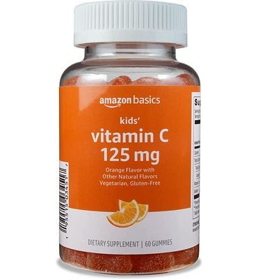 Purchase Amazon Basics Kids' Vitamin C 125mg Gummies, Orange, 60 Count, Immune Health, 2 Month Supply (Previously Solimo) at Amazon.com