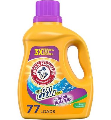 Purchase Arm & Hammer Liquid Laundry 100.5oz Plus OxiClean Odor Blasters Fresh Botanical, 77 Loads at Amazon.com