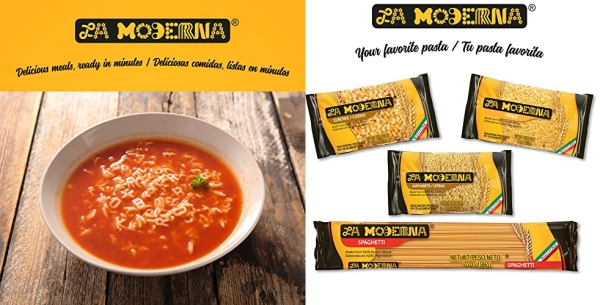 Purchase La Moderna Alphabet Pasta, Noodles, Durum Wheat, Protein, Fiber, Vitamins, 7 Oz on Amazon.com