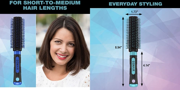Purchase Conair Salon Results Round Brush for Blow-Drying, Hairbrush for Short to Medium Hair Length, 1 Pack on Amazon.com