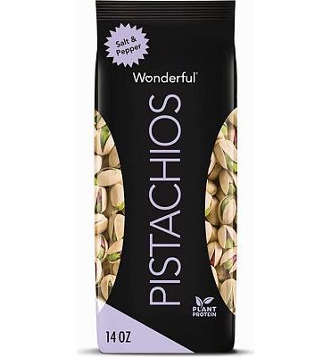 Purchase Wonderful Pistachios, In-Shell, Salt & Pepper Nuts, 14oz at Amazon.com