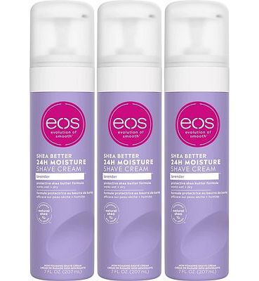 Purchase eos Shea Better Shaving Cream for Women - Lavender, Shave Cream, Skin Care and Lotion with Shea Butter and Aloe, 24 Hour Hydration, 7 fl oz, Pack of 3 at Amazon.com