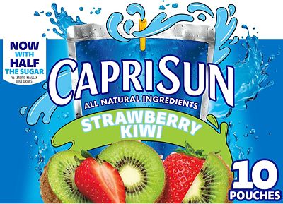 Purchase Capri Sun Strawberry Kiwi Naturally Flavored Kids Juice Drink Blend 6 fl oz Pouches, 10 Count(Pack of 1) at Amazon.com
