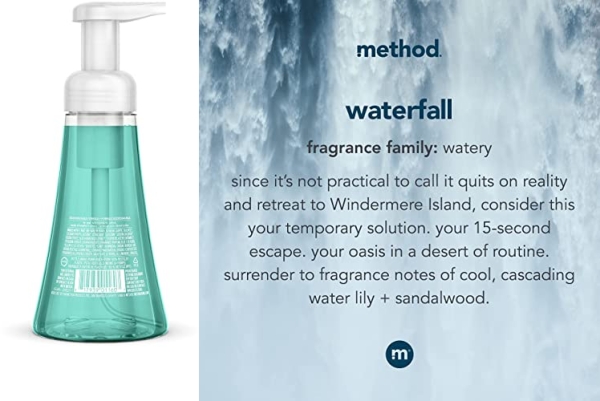 Purchase Method Foaming Hand Soap, Waterfall, Biodegradable Formula, 10 Fl Oz on Amazon.com