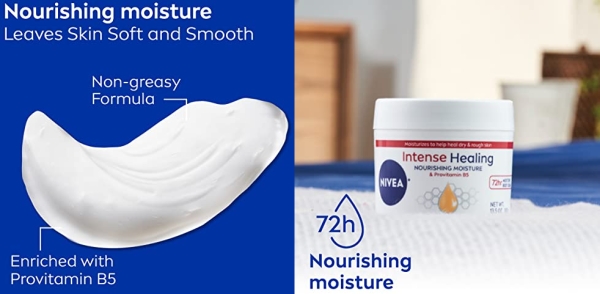 Purchase NIVEA Intense Healing Cream, Moisturizing Body Cream for Dry Skin, 13.5 oz jar on Amazon.com