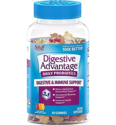 Purchase Digestive Advantage Probiotic Gummies For Digestive Health, Daily Probiotics For Women & Men, Support For Occasional Bloating, Minor Abdominal Discomfort & Gut Health, 80ct Natural Fruit Flavors at Amazon.com