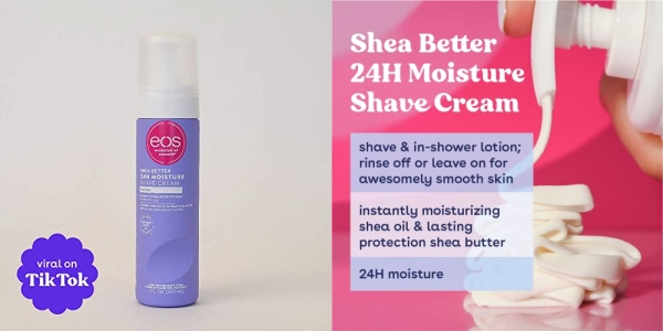 Purchase eos Shea Better Shaving Cream for Women - Lavender, Shave Cream, Skin Care and Lotion with Shea Butter and Aloe, 24 Hour Hydration, 7 fl oz, Pack of 3 on Amazon.com