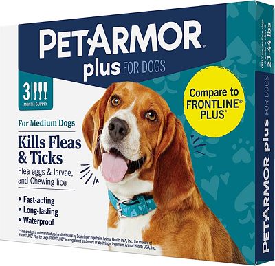 Purchase PetArmor Plus Flea and Tick Prevention for Dogs, Dog Flea and Tick Treatment, Waterproof Topical, Fast Acting, Medium Dogs (23-44 lbs), 3 Doses at Amazon.com