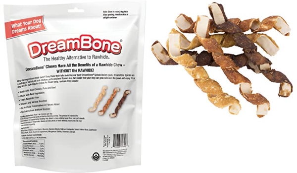 Purchase DreamBone Spirals Variety Pack, No-Rawhide Chews For Dogs, 18 Spiral, 18-count (DBS-00345) on Amazon.com