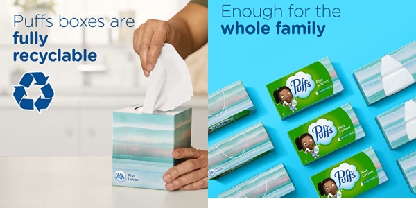 Purchase Puffs Plus Lotion Facial Tissues, 10 Cubes, 56 Tissues Per Box on Amazon.com