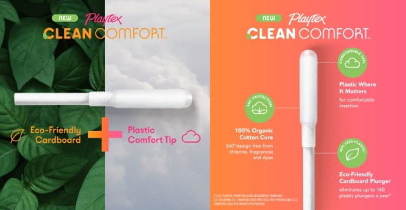 Purchase Playtex Clean Comfort Organic Cotton Tampons, Multipack (14ct Regular/14ct Super Absorbency), Fragrance-Free, Organic Cotton - 28ct on Amazon.com