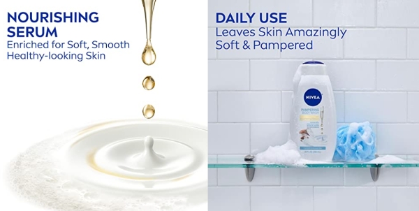 Purchase NIVEA Coconut and Almond Milk Body Wash with Nourishing Serum, Pack of 3, 20 Fl Oz Bottle on Amazon.com