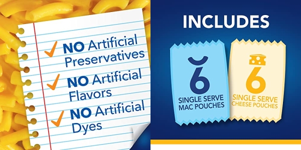 Purchase Kraft Easy Mac Original Macaroni & Cheese Microwavable Dinner (6 Pack) on Amazon.com