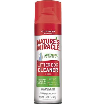 Purchase Nature's Miracle Litter Box Cleaner Foam at Amazon.com