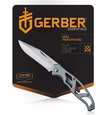Purchase Gerber Gear 22-48485 Paraframe Mini Pocket Knife, 2.2 Inch Fine Edge Blade, Stainless Steel at Amazon.com