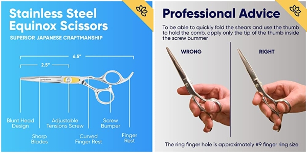 Purchase Equinox Professional Hair Scissors - Hair Cutting Scissors Professional - 6.5