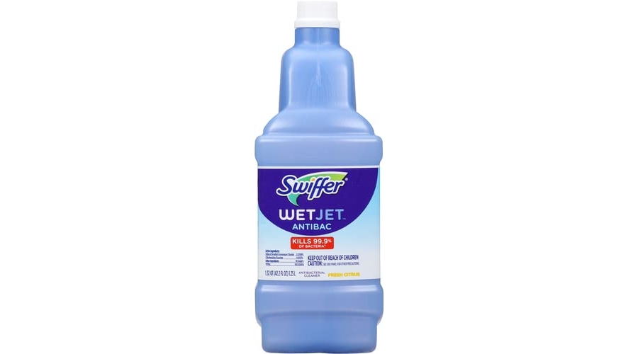 Purchase Swiffer WetJet Antibacterial Solution Refill for Floor Mopping and Cleaning, All Purpose Multi Surface Floor Cleaning Solution, Fresh Citrus Scent, 1.25 Liters at Amazon.com