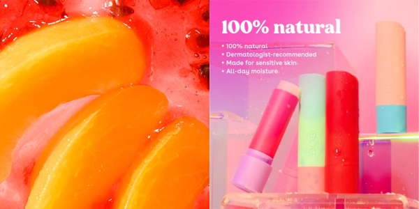 Purchase eos 100% Natural Lip Balm Stick - Strawberry Peach, Dermatologist Recommended for Sensitive Skin, All-Day Moisture Lip Care, 0.14 oz on Amazon.com