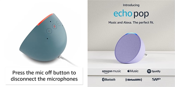 Purchase Introducing Echo Pop, Full sound compact smart speaker with Alexa, Lavender Bloom on Amazon.com