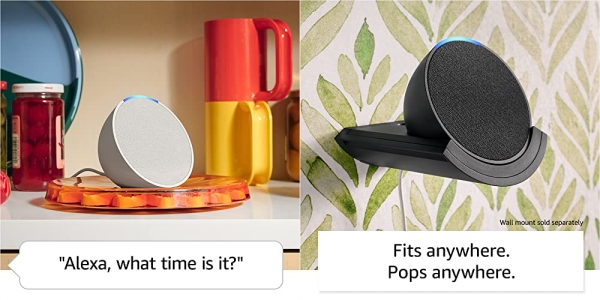 Purchase Introducing Echo Pop, Full sound compact smart speaker with Alexa, Lavender Bloom on Amazon.com