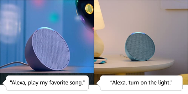 Purchase Introducing Echo Pop, Full sound compact smart speaker with Alexa, Lavender Bloom on Amazon.com