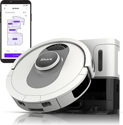 Purchase Shark AI Ultra Voice Control Robot Vacuum with Matrix Clean Navigation, Home Mapping, Homes with Pets (Silver/Black) at Amazon.com