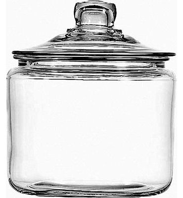 Purchase Anchor Hocking 3 Quart Heritage Hill Glass Jar with Lid (2 piece, all glass, dishwasher safe) at Amazon.com