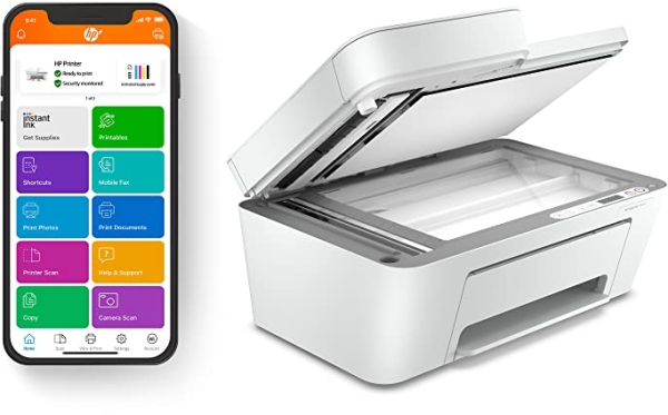 Purchase HP DeskJet 4133e All-in-One Printer with Bonus 6 Months of Instant Ink, White on Amazon.com