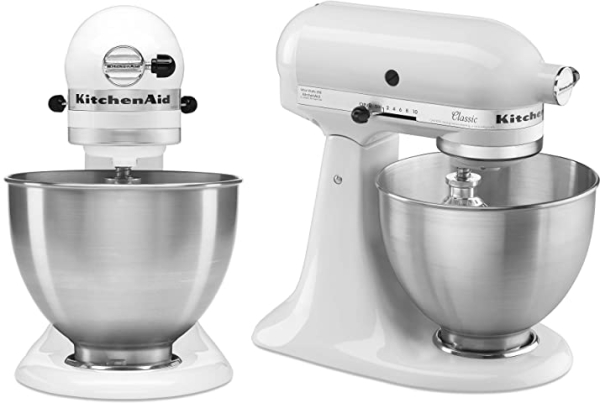 Purchase KitchenAid Classic Series 4.5 Quart Tilt-Head Stand Mixer K45SS, White on Amazon.com