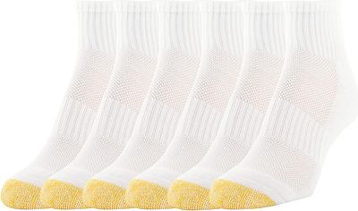 Purchase Gold Toe Women's Half Cushion Sport Quarter Socks with Mesh, 6-Pairs at Amazon.com