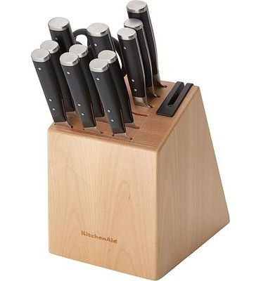 Purchase KitchenAid Gourmet 14 Piece Forged Triple Rivet Knife Block Set, Birchwood at Amazon.com