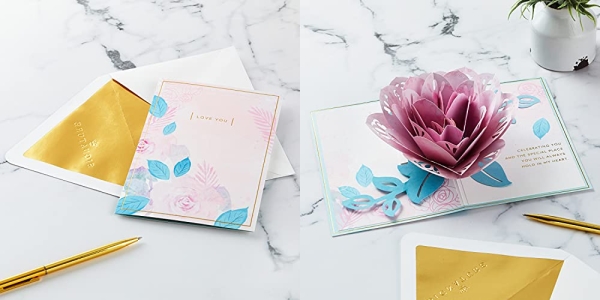 Purchase Hallmark Signature Paper Wonder Pop Up Birthday Card, Anniversary Card, Sweetest Day Card for Women (Pink Rose) on Amazon.com