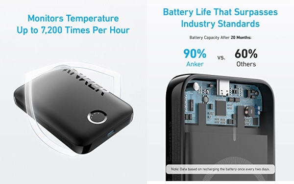Purchase Anker 321 MagGo Battery (PowerCore Magnetic 5K), 5, 000mAh Magnetic Wireless Portable Charger, Compatible with iPhone 14/13/12 Series (Black) on Amazon.com