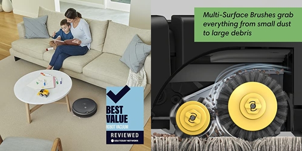 Purchase iRobot Roomba 692 Robot Vacuum-Wi-Fi Connectivity, Works with Alexa, Good for Pet Hair, Carpets, Hard Floors, Self-Charging, Charcoal Grey on Amazon.com