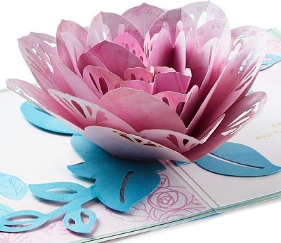 Purchase Hallmark Signature Paper Wonder Pop Up Birthday Card, Anniversary Card, Sweetest Day Card for Women (Pink Rose) at Amazon.com