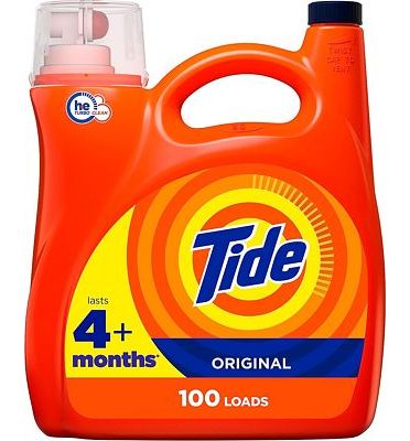 Purchase Tide Liquid Laundry Detergent, Original, 100 loads, 146 fl oz, HE Compatible at Amazon.com