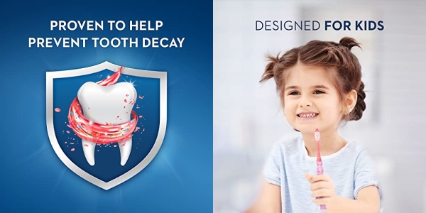 Purchase Crest Kids Cavity Protection Toothpaste, Sparkle Fun Flavor, 4.6 oz 4 Pack on Amazon.com
