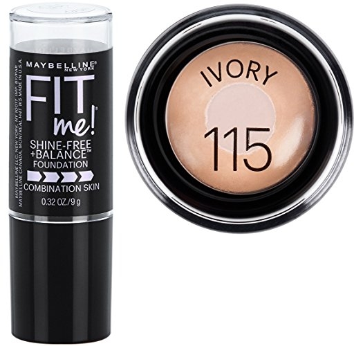 Purchase Maybelline New York Fit Me! Oil-Free Stick Foundation, 115 Ivory, 0.32 Ounce on Amazon.com