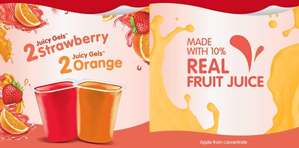 Purchase Snack Pack Juicy Gels Strawberry And Orange, 4 Cups of 3.25 Oz. each, Total 13 Ounce on Amazon.com