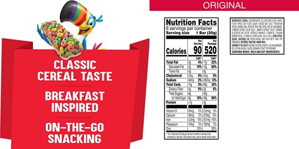 Purchase Froot Loops Cereal Bars, On The Go Snack Food, Kids Snacks, Original (8 Boxes, 48 Bars) on Amazon.com