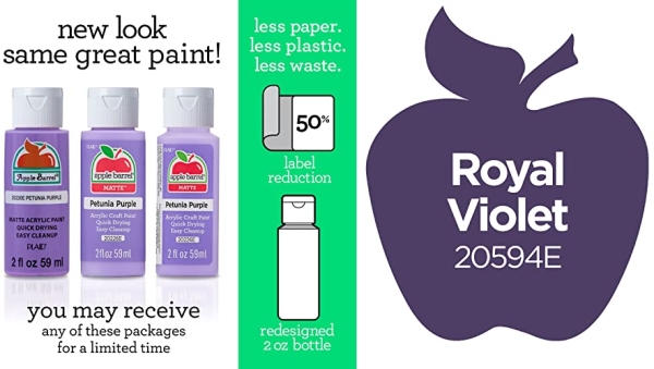 Purchase Apple Barrel Acrylic Paint in Assorted Colors (2 oz), 20594, Royal Velvet on Amazon.com