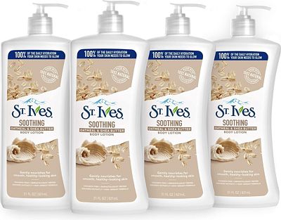 Purchase St. Ives Soothing Hand and Body Lotion Moisturizer for Dry Skin Oatmeal and Shea Butter Made with 100 percent Natural Moisturizers, 21 Fl Oz (Pack of 4) at Amazon.com