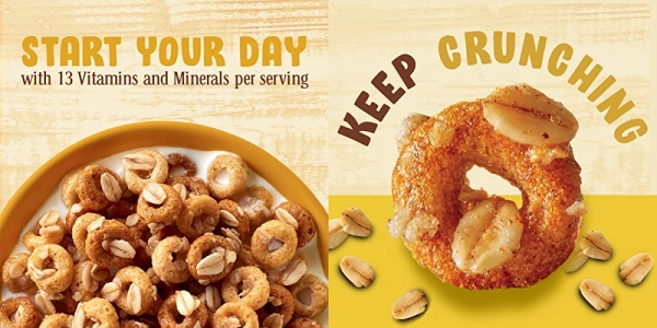 Purchase Cheerios Oat Crunch Oats & Honey Oat Breakfast Cereal, Family Size, 24 oz on Amazon.com